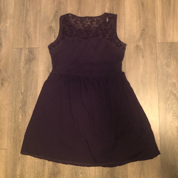 Ricki’s Dark Purple Lace Dress US 14 - Picture 2 of 7